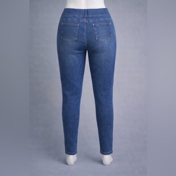 Just Be Women's Skinny Jeans in Deep Blue - Picture 2 of 4